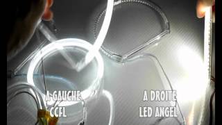 COMPARAISON LED ANGEL EYES ET CCFL ANGEL EYES .PAR CNJY LED