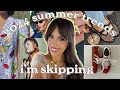 summer 2024 fashion trends I'M SKIPPING🙅🏼(anti-haul)