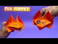 How to Make a Origami Fox Puppet - Easy Paper Fox