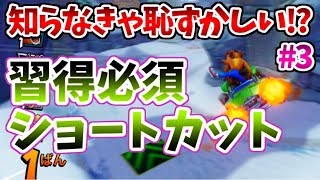 【CTR】絶対にマスターしておきたいショートカット【クラッシュバンディクーレーシング ブッとびニトロ】