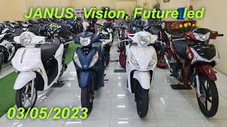 Báo giá xe cũ: hôm nay lên tiếp Future led, Vision, Janus ngày 03/05/2023.