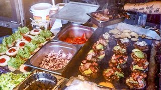 Large Load of Yummy Burgers. Warsaw Street Food, Poland