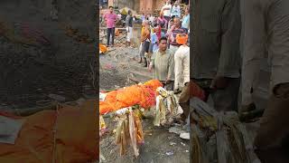 Manikarnika ghat Kashi 🔱💐 #cremation #shortsfeed #ytshort #shortsvideo #ytshorts #ashes #afterlife