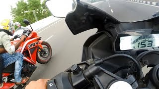 CBR 250R (2019) vs R15 V3 - HIGHWAY BATTLE!!!