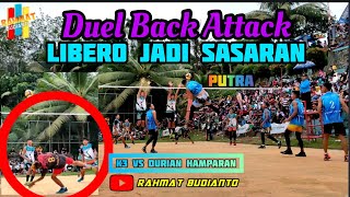 Duel Back Attack Libero Jadi Sasaran || Tarkam Voli 2021 Bomber Bengkulu | k3 vs Durian Hamparan