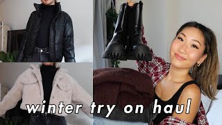 WINTER TRY ON HAUL (cute puffer jacket, jeans, chunky boots) ft. ASOS