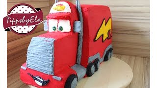 Cars Mack Truck Torte Sahne Torte Anleitung Deutsch ohne Fondant