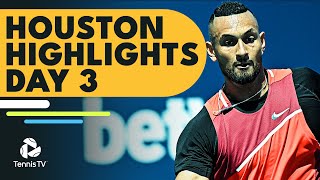 Kyrgios Meets Paul; Opelka, Querrey \u0026 Wolf Feature | Houston 2022 Highlights Day 3