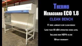 Thermo Heraguard ECO 1.8 laminar flow clean bench (1689F CL BENCH)