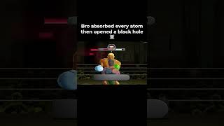 Bro absorbed every atom then opened a black hole ☠️ #punchoutwii #wii #corruptions #shorts