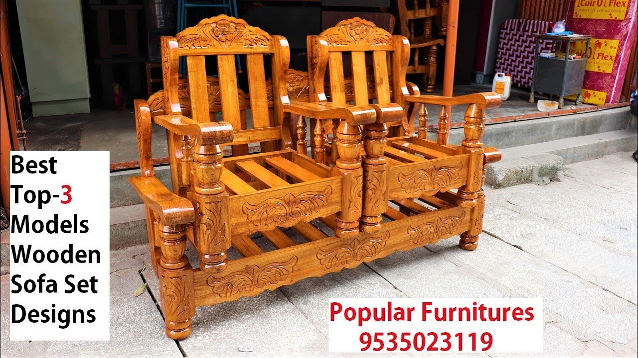 New Latest Stylish Wooden Sofa Set Top 3 Models Designs In Popular