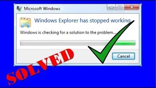 Windows Explorer Has Stopped Working  ||100% ✓ Fix Problem
