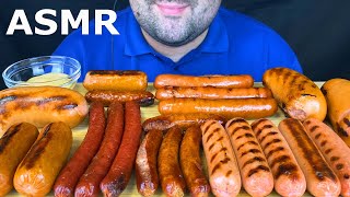 ASMR Sausage Party Mukbang | Eating Grilled Sausages (Eating Sounds) 대왕 소시지 먹방 No Talking