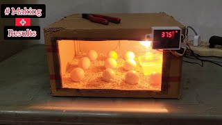 How to make Egg incubator using Cardboard box| Making + Results