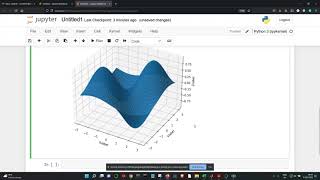 Plotting Surface plot in python (Jupyter Notebook)