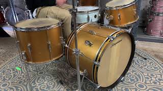 1965 Slingerland Stage Band Gold Duco Drum Kit