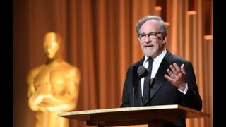 Steven Spielberg honors Frank Marshall and Kathleen Kennedy at the 2018 Governor
