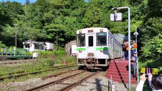 【秘境駅】JR室蘭本線 小幌駅 上り ｷﾊ150系 長万部行き 普通列車