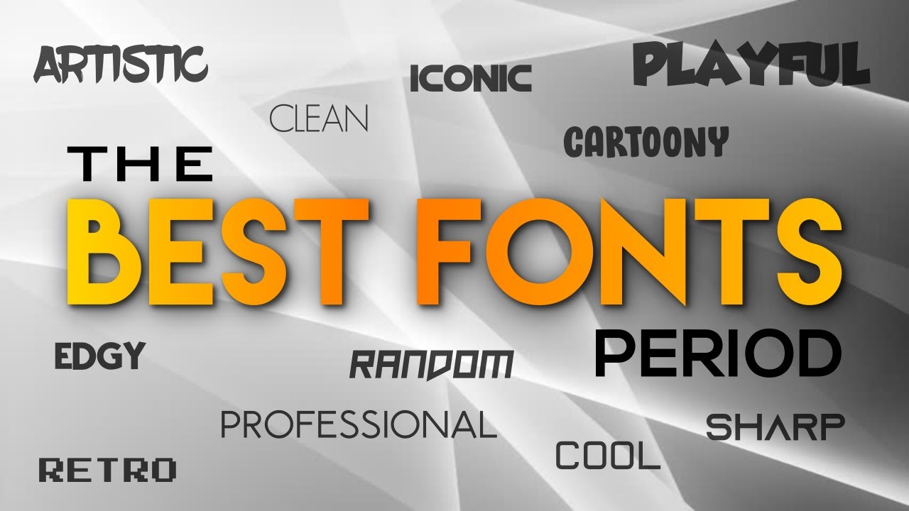 Top 50 Best Fonts For Designers & Creators On YouTube - YouTube