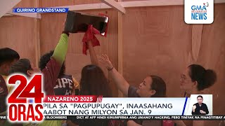 Hanggang 3km lakaran, hindi ininda ng mga lumahok sa “Pagpupugay” (Pahalik) | 24 Oras