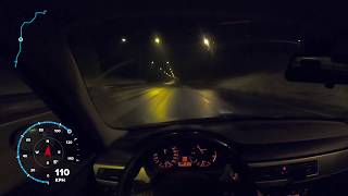 Bmw E90 320D timelapse nightdrive GoPro HERO7 Black