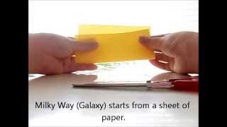 How to Make Tanabata Bamboo Decorations 1: Milky Way (Galaxy)