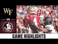 Wake Forest vs. Florida State Football Highlights (2022)