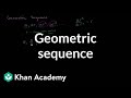 Geometric sequence or progression