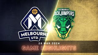 NBL Mini: Tasmania JackJumpers vs. Melbourne United -- Game 4 NBL Finals | Extended Highlights