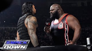 Roman Reigns spears a returning Mark Henry through the barricade: SmackDown, March 12, 2015