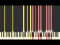 piano four hands theme from lupin the third 80 jazz synthesia tutorial