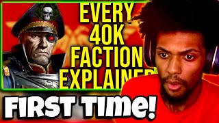 Reacting Blind To Every single Warhammer 40k (WH40k) Faction Explained | Part 1