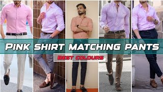 Pink shirt matching pant for men and boys///pink shirt matching outfit ideas for men and boys