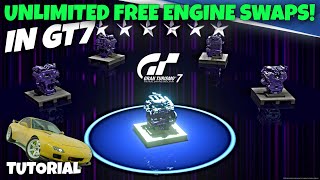 How to Claim UNLIMITED Free ENGINE SWAPS in GT7! + Unlimited 4 Star Spin Bonuses