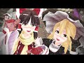 【東方mmd】レイマリで好き！雪！本気マジック！【霊夢＆魔理沙】