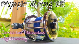 Olympic Strong 61S 615 - Part 2 Reassembling - Reel service and maintenance