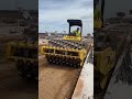 sheepfoot roller for soil compaction work #soil #compaction #roller #construction #civilwork #hard