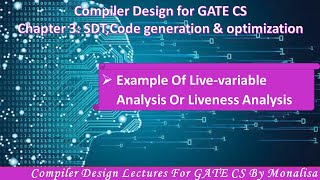 Ch 3.34:Live-Variable Analysis/Liveness Analysis Example |Compiler design lectures for GATE CSE