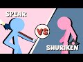 Supreme Duelist Stickman Animation: SPEAR vs SHURIKEN