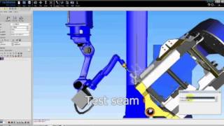 Delfoi off-line programming of a Motoman arc welding robot