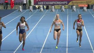 European Championship U23 - 100m women, heat 1