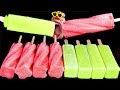 ASMR MUKBANG Strawberry & Melon Ice Cream Popsicle EATING SHOW (4K)