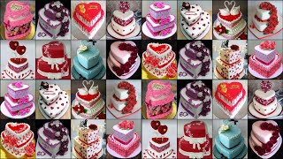 💕Double Heart Shape Cake Design/Heart Shape Cake Design/Cake Design/Two Tier Cake Design/Love Cake