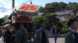 2024.8.25. 土浦市 真鍋の祭り(還御祭) 西真鍋町の巡行