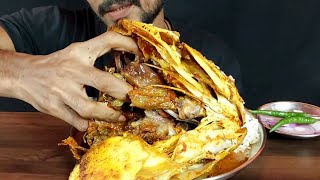 Spicy Big Fish Head Food Eating Show Challange Asmr Fish Curry Eating Indian Foo
