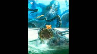 the kraken vs charybdis°giant moray eel°titanoboa°jellyfish #shorts #viral #monster #music #the