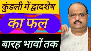 कुंडली में द्वादशेष का फल बारह भावों तक | #astroguru #yogi