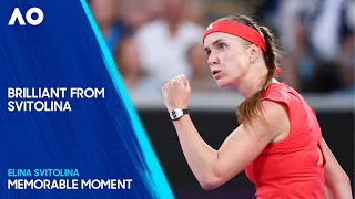 Elina Svitolina Wins Point AGAINST the odds! | Australian Open 2025