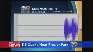 Earthquake reported near Fraizer Park