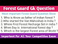 forest guard gk question forest guard question paper gk question in forest guard